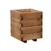 Donica ogrodowa 31 x 31 cm drewniana brązowa DOMINO WERTH-HOLZ