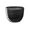 Doniczka ceramiczna 16 cm czarno-srebrna BARYŁKA EKO-CERAMIKA