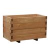 Donica ogrodowa 62 x 31 cm drewniana brązowa DOMINO WERTH-HOLZ