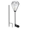 Lampa wbijana solarna KLATKA IP44 czarna JUMI