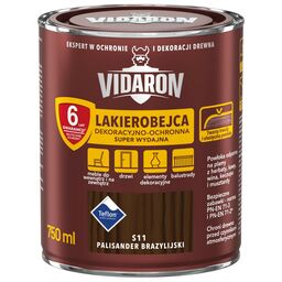 Lakierobejca do drewna OCHRONNO – DEKORACYJNA 0.75 l Palisander brazylijski VIDARON
