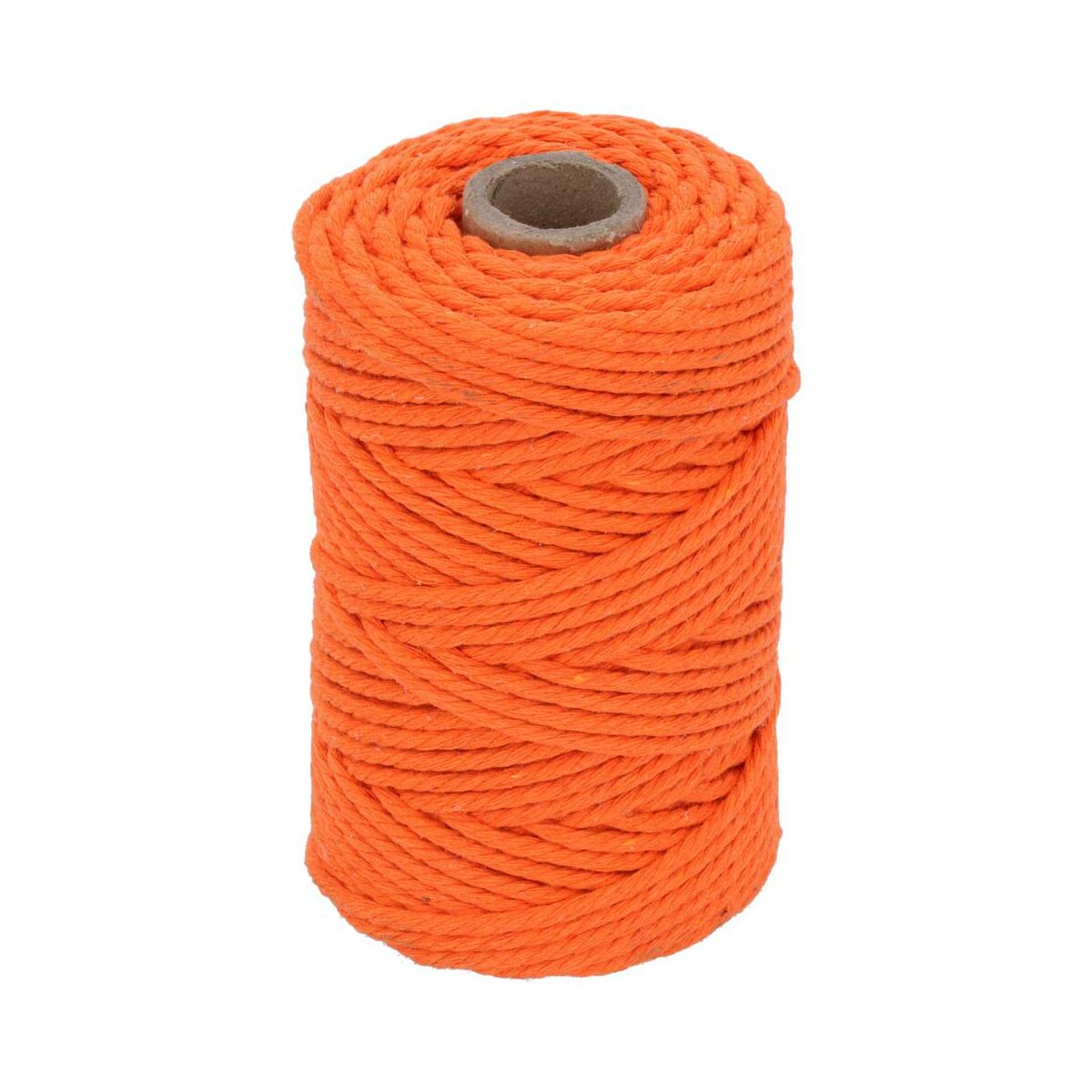 Sznurek bawełniany 3 mm x 50 m pleciony pomarańczowy Suki