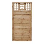 Płot szczelny z dekorem 90x180 cm drewniany MALVA WERTH-HOLZ