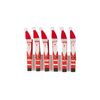 Spinacze ozdobne drewniane 10 cm 6 szt. czerwone