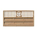 Płot szczelny z dekorem 180x90 cm drewniany MALVA WERTH-HOLZ