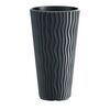 Doniczka plastikowa 29.7 cm antracytowa SANDY SLIM PROSPERPLAST