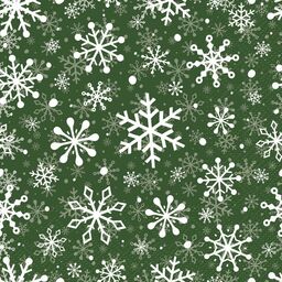 Serwetki świąteczne Snowflakes zielone 33 x 33 cm 20 szt.