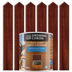 Impregnat do drewna EXTRA 0.75 l Dąb ciemny DREWNOCHRON