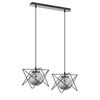 Lampa wisząca Sagito Track czarna z chromem 2 x E14 Alfa