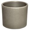 Osłonka ceramiczna 11.9 cm srebrna perłowa WALEC