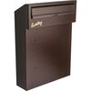 Skrzynka na listy 40 x 29.5 x 11.5 cm miedź antyk C4 W3