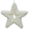 Zawieszka gwiazda pluszowa 12.5 cm 1 szt. biała