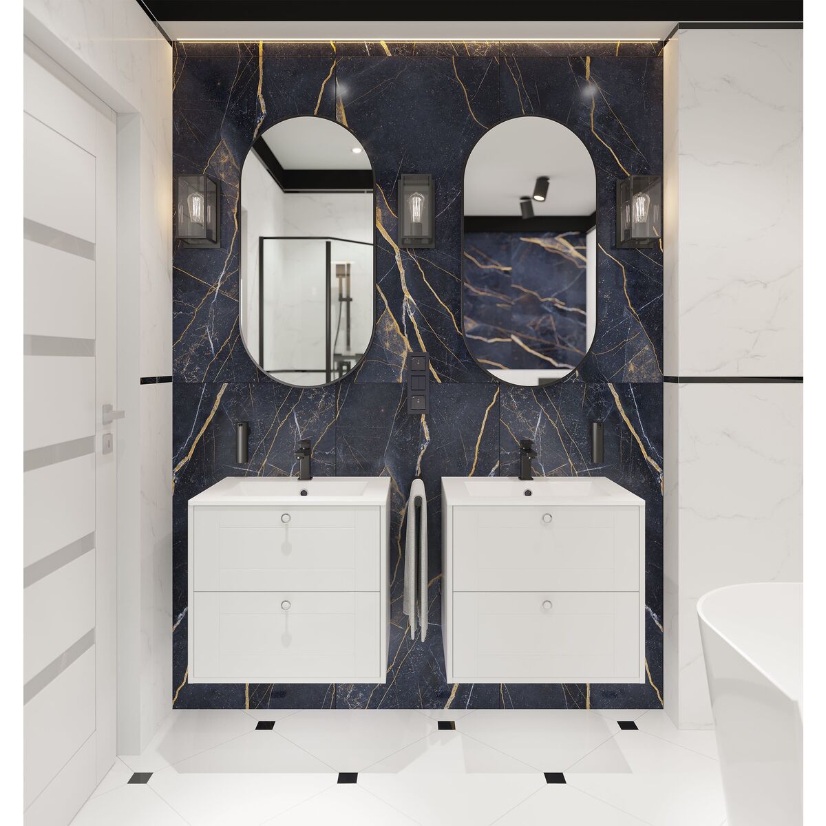 Szafka pod umywalkę  Kinga 60 x 54 x 45.6 Sensea