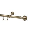 Karnisz Kula Elegant 160 cm pojedynczy złoty 25 mm