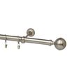Karnisz KULA ELEGANT 240 cm pojedynczy satyna 25 mm metalowy