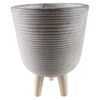 Osłonka doniczki betonowa 16 cm szara TAGE