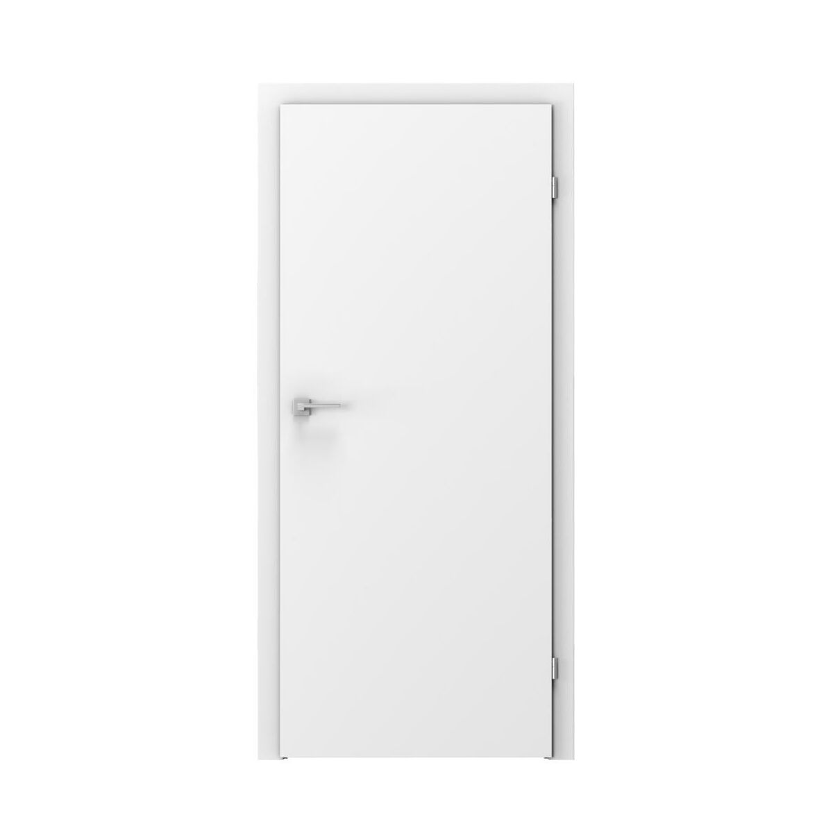 Drzwi wewnętrzne pełne Basic Białe 80 Prawe Voster