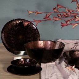 Misa ceramiczna 40 cm brązowa