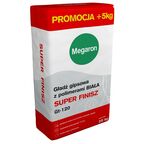 Gładź gipsowa z polimerami biała SUPER-FINISZ GT-120 25 kg MEGARON