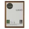 Ramka na zdjęcia Lukko 21 x 29.7 cm złoty orzech drewniana Inspire
