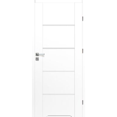 Drzwi wewnętrzne łazienkowe z podcięciem wentylacyjnym Nox Biały PP 70 Prawe Artens
