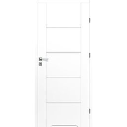 Drzwi wewnętrzne łazienkowe z podcięciem wentylacyjnym Nox Biały PP 70 Prawe Artens