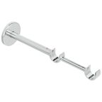 Wspornik do karnisza 20 mm podwójny ścienny chrom regulowana długość 215-270 mm INSPIRE