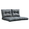 Poduszki na meble z palet 80 x 120 x 12 cm szare PATIO