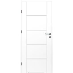 Drzwi wewnętrzne łazienkowe z podcięciem wentylacyjnym Nox Biały PP 90 Lewe Artens