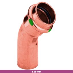 Kolano nyplowe 45° 28 mm LW/LZ PROFIPRESS W VIEGA