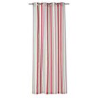 Zasłona gotowa STRIPE kolor Czerwony 140 x 250 cm Kółka 220 g/m² INSPIRE