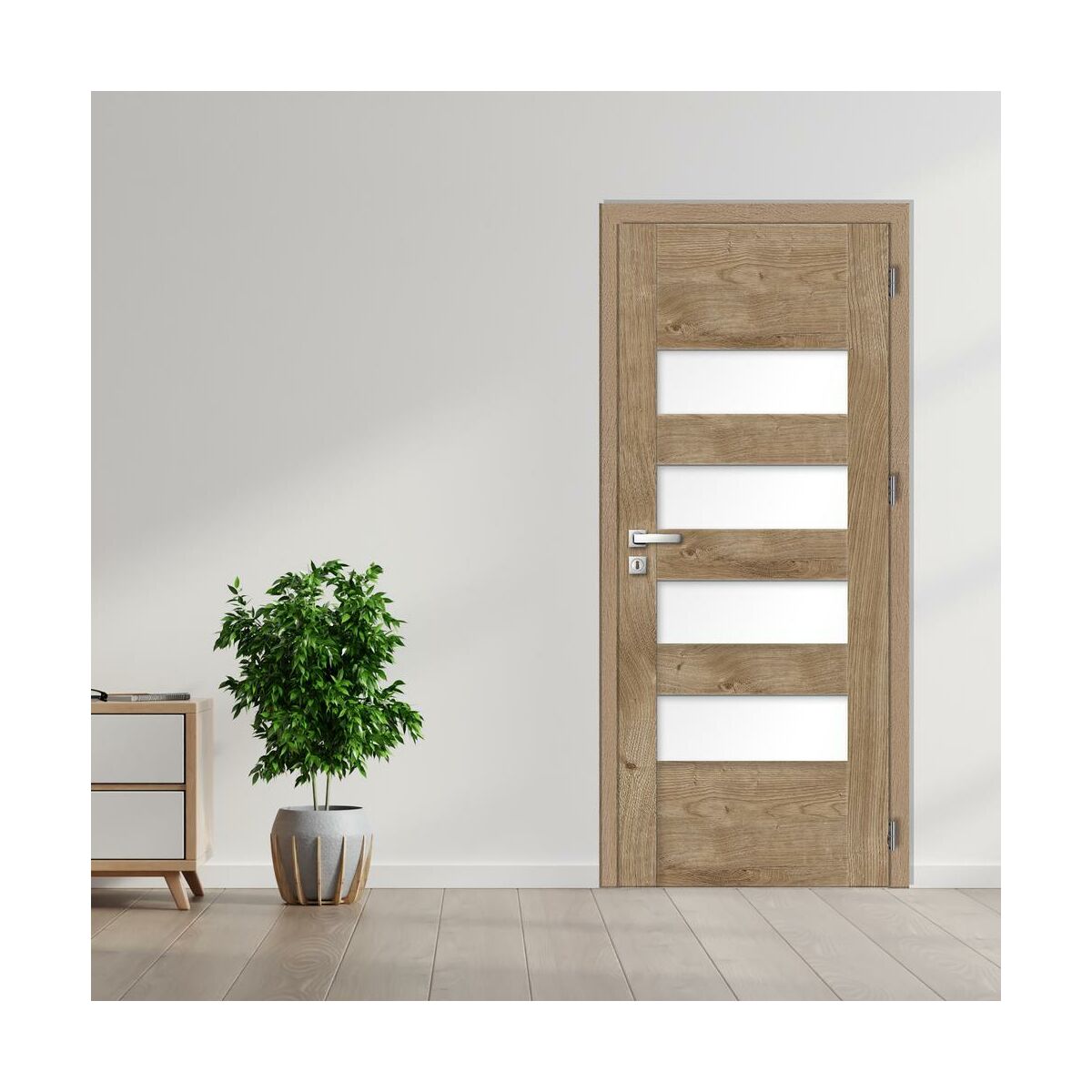 Belka górna ościeżnicy regulowanej 70 dąb wiosenny 140-180 mm Perfect Door