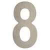Cyfra 8 wys. 5 cm metalowa srebrna
