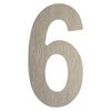 Cyfra 6/9 wys. 5 cm metalowa srebrna