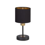 Lampa stołowa LOTTE czarno-miedziana E14 WOFI