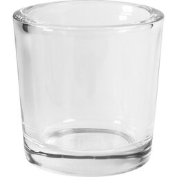 Świecznik szklany wys. 6 cm transparentny