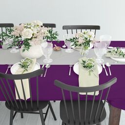 Obrus na stół Basic 145 x 180 cm fioletowy