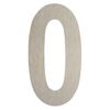 Cyfra 0 wys. 5 cm metalowa srebrna