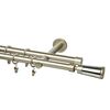 Karnisz DANCE ABRA 160 cm podwójny satyna 19 mm metalowy