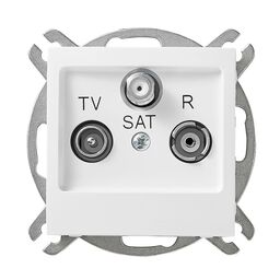 Gniazdo RTV/SAT końcowe IMPRESJA Biały OSPEL