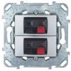 Gniazdo głośnikowe podwójne UNICA aluminium SCHNEIDER ELECTRIC