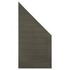 Płot kompozytowy 86.5x173 cm antracytowy WPC WINFLOOR