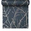 Tapeta Innocence Navy granatowa winylowa na flizelinie