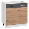 Szafka kuchenna MILA 80 cm DĄB ARTISAN MEBLE OKMED