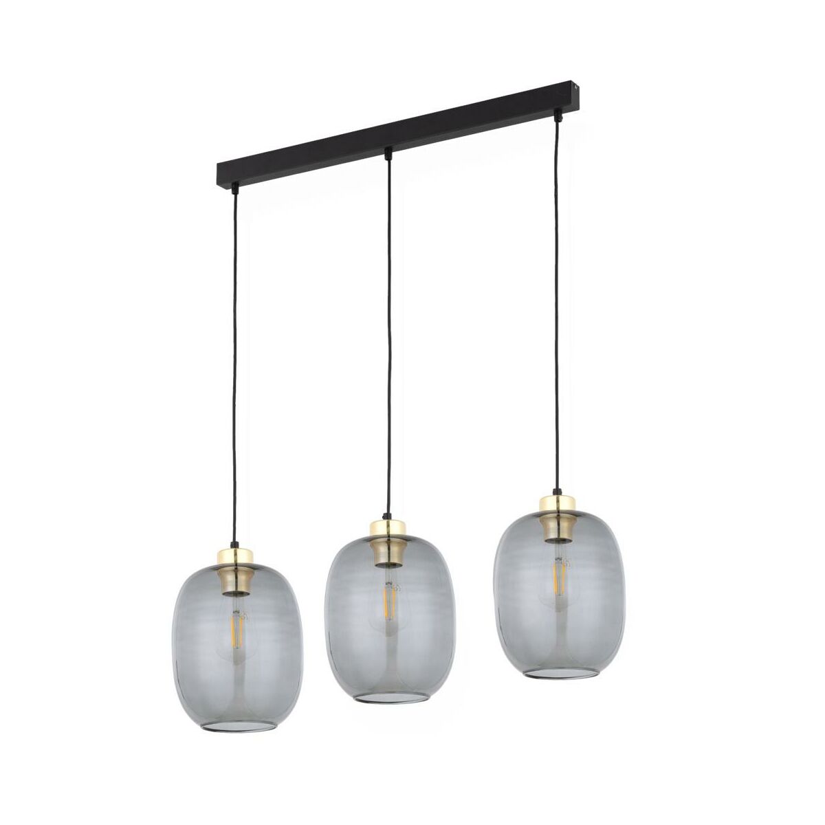 Lampa wisząca Delta szara 3 x E27 Tk Lighting