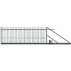 Brama przesuwna MILOS 400 x 150 cm prawa z automatem POLBRAM antracyt