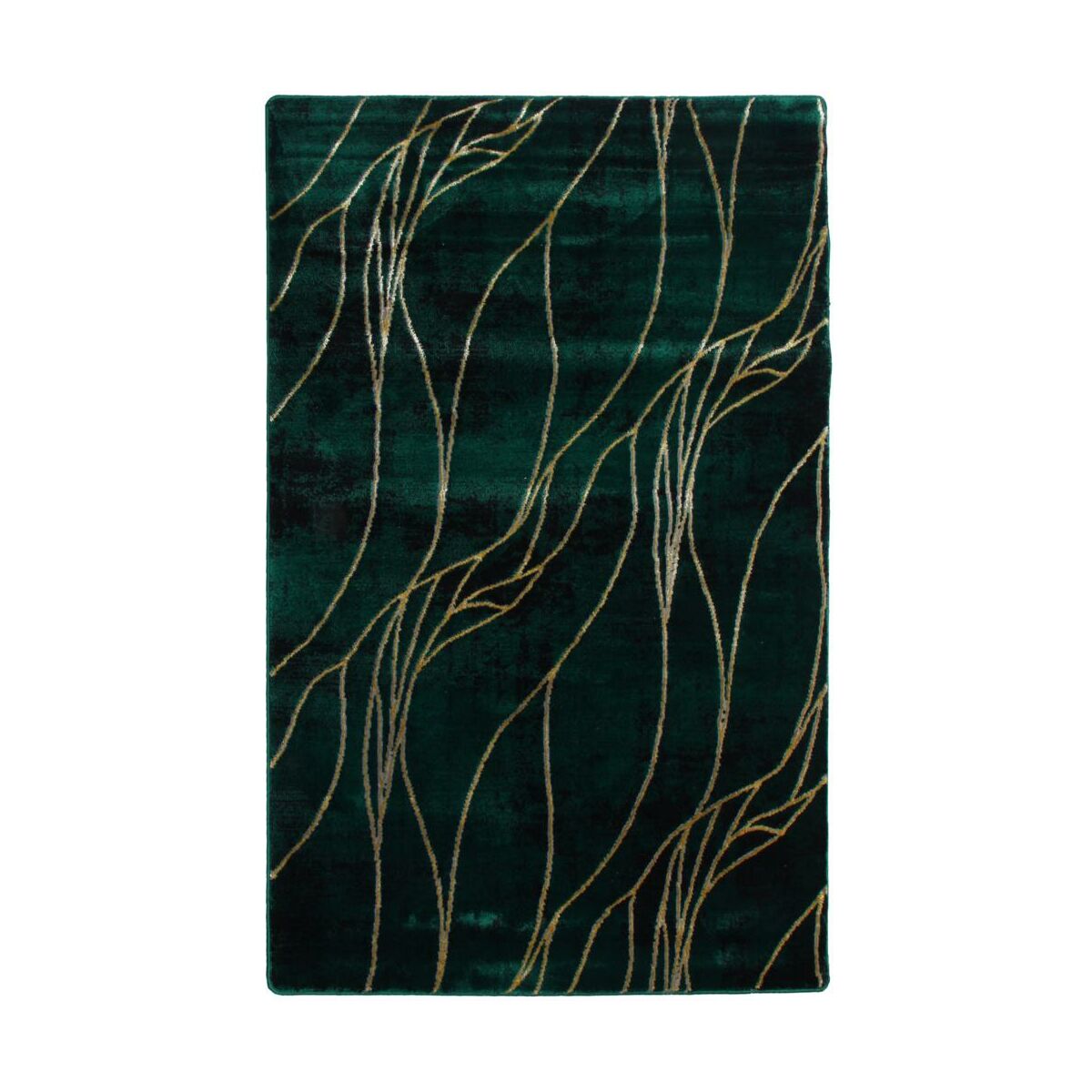 Dywan Nicole Linie zielono-złoty 160 x 230 cm