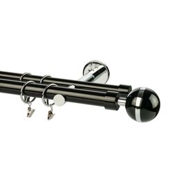 Karnisz Magic Vivaldi 160 cm podwójny czarny 25/19 mm