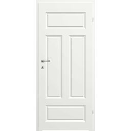 Drzwi wewnętrzne łazienkowe pełne z podcięciem wentylacyjnym Morano I Białe 90 Prawe Classen