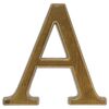 Litera A wys. 10.5 cm aluminiowa brązowa
